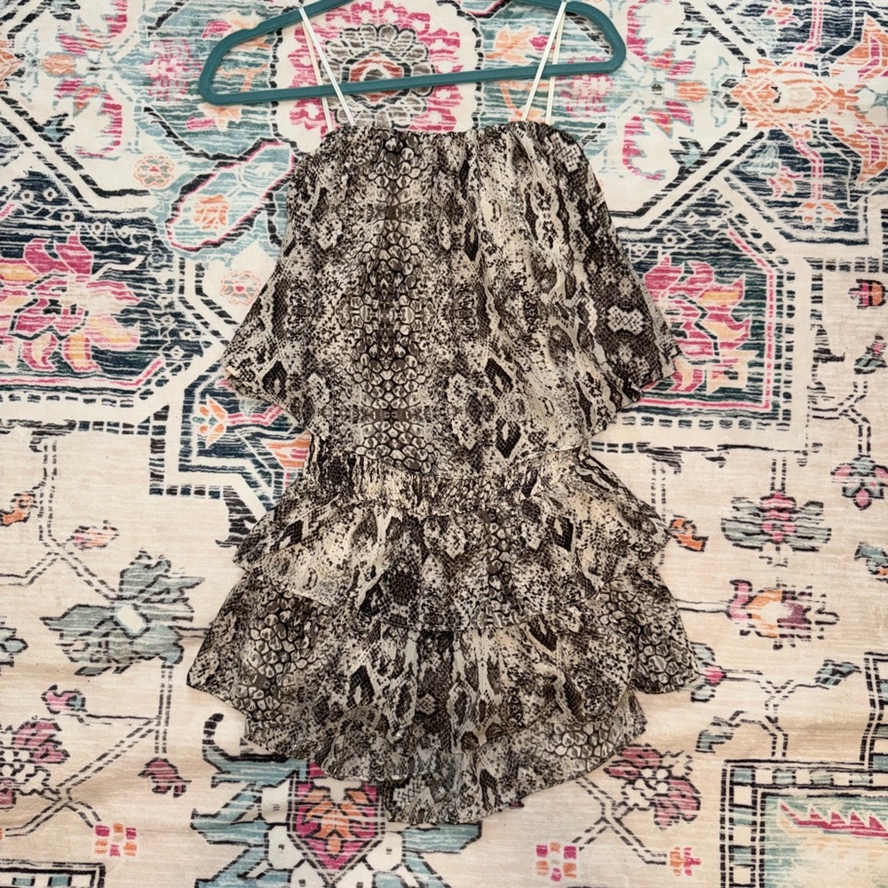 SUPER CUTE MUSTARD SEED SNAKESKIN ROMPER